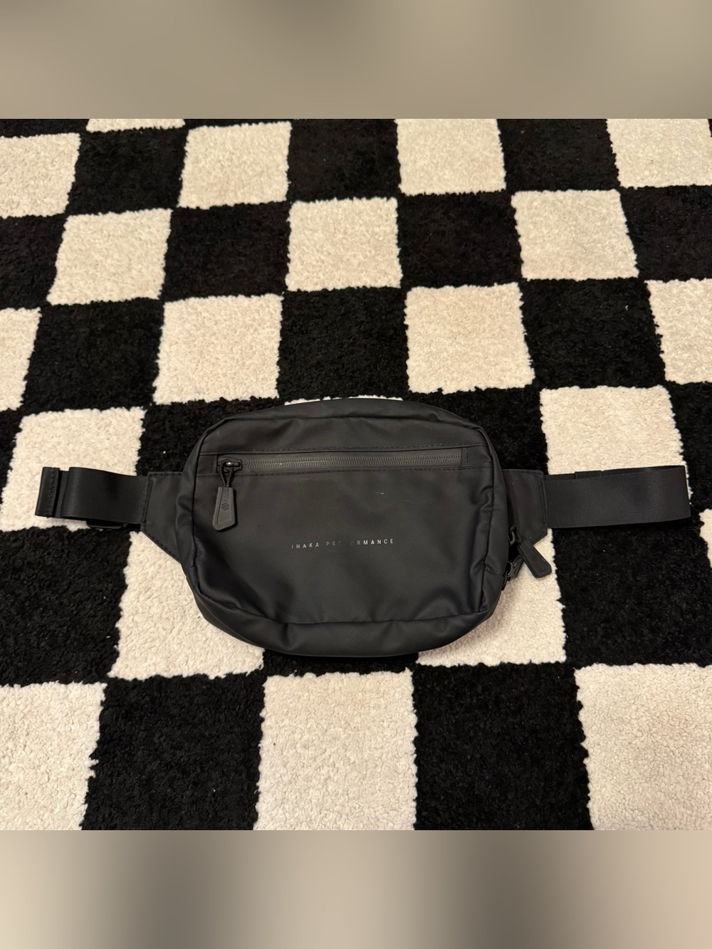 INAKA Performance Men's Black Adjustable Waist Pack Crossbody